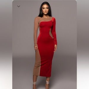 Red Thelma Dress JLUXE